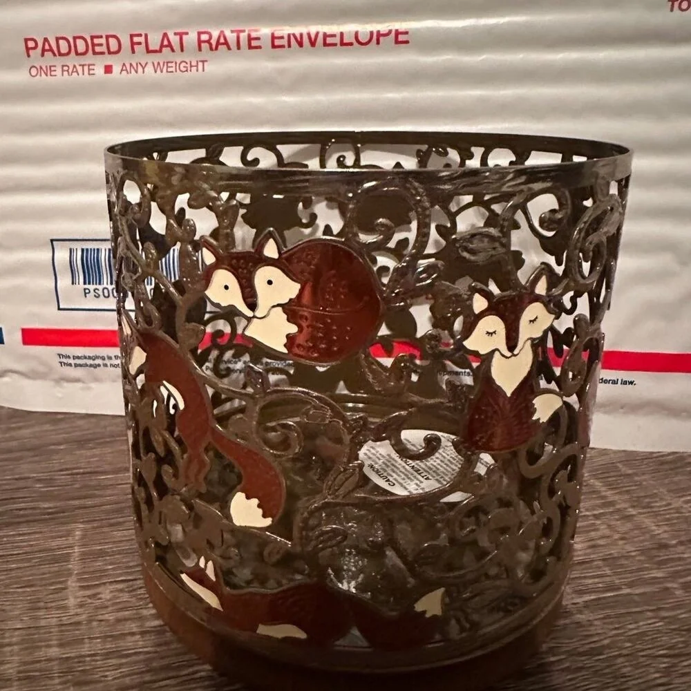 Bath and‎ body works 3 Wick Fox Candle Holder